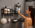 Set de 5 piezas de estantes para baño de acero inoxidable