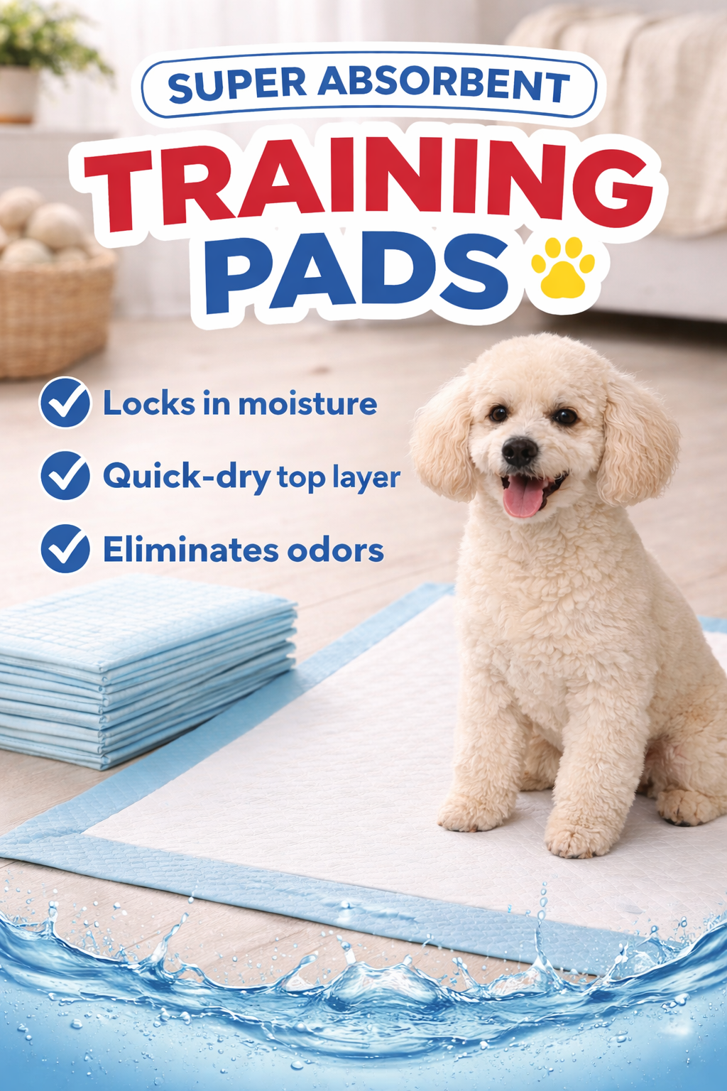 Pads Entrenadores Absorbentes para Perros x40 unidades