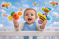 Set X3 Spinner Sensorial Bebé Animales Con Ventosa
