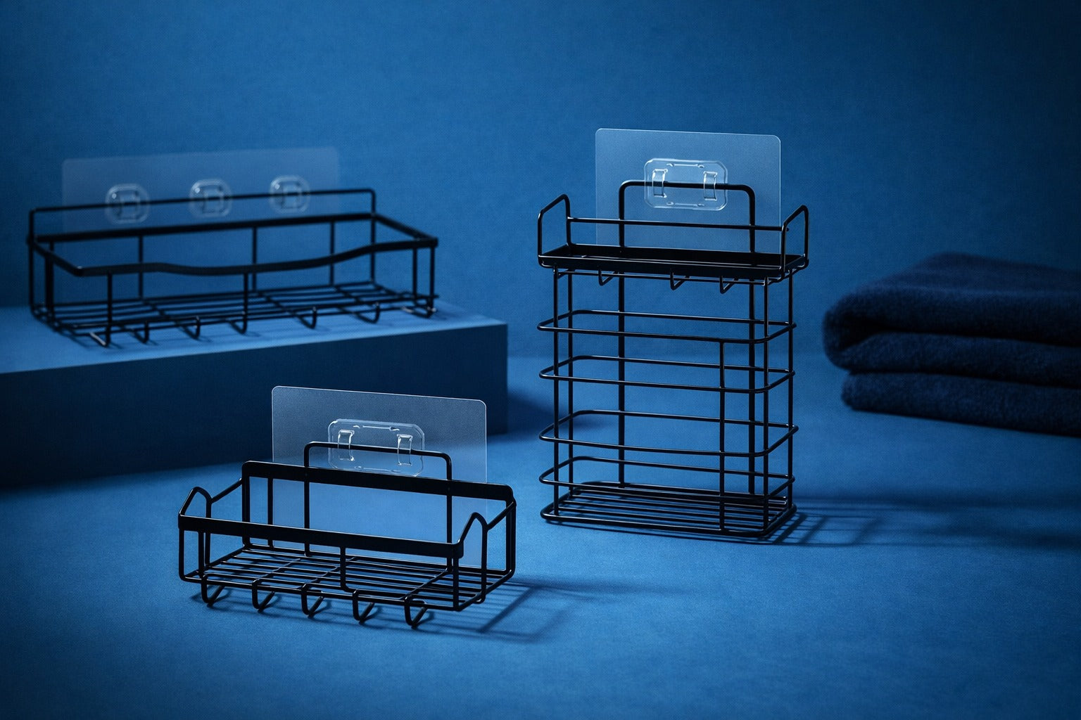 Set de 5 piezas de estantes para baño de acero inoxidable