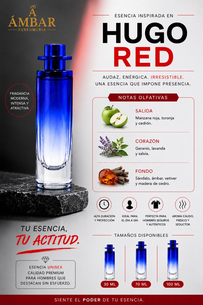 Esencia inspirada en Hugo Red