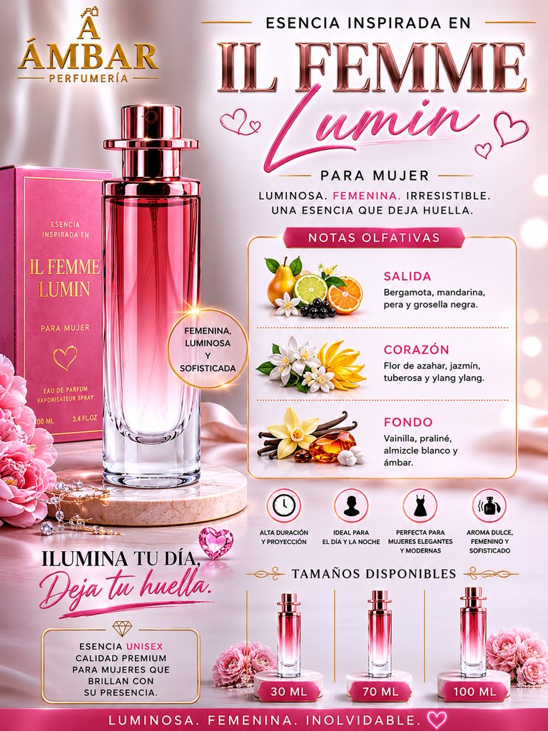Esencia inspirada en Il Femme Lumin