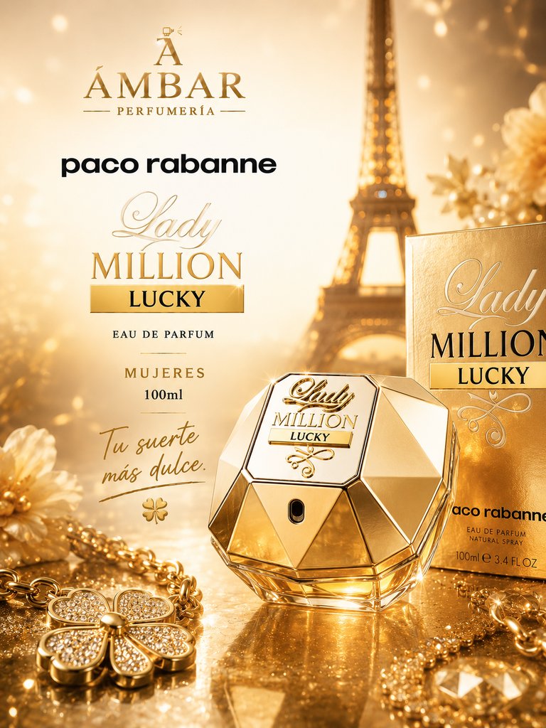 Esencia inspirada en Lady Million Lucky