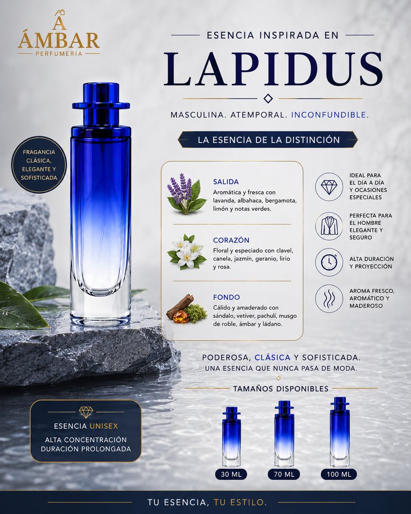 Esencia inspirada en Lapidus