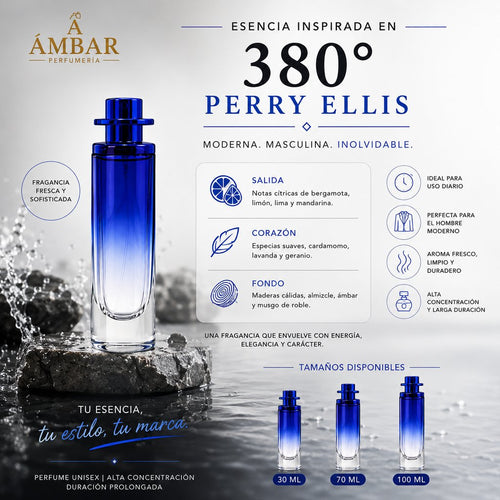 Esencia inspirada en 380° Perry Ellis